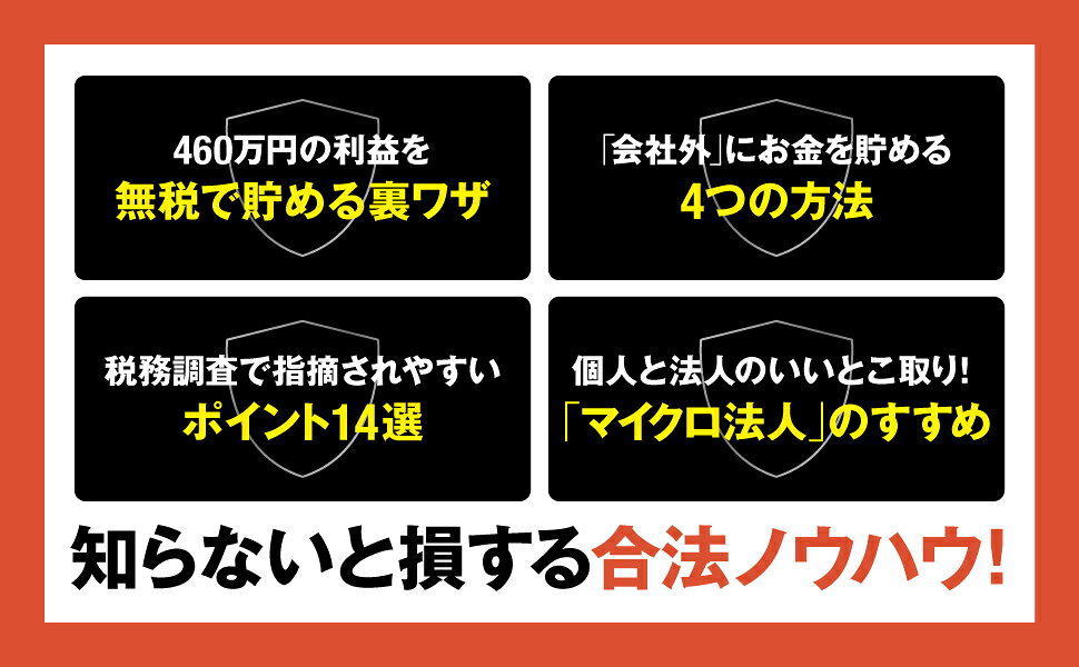 今日もガッチリ資産防衛 1円でも多く「会社と社長個人」にお金