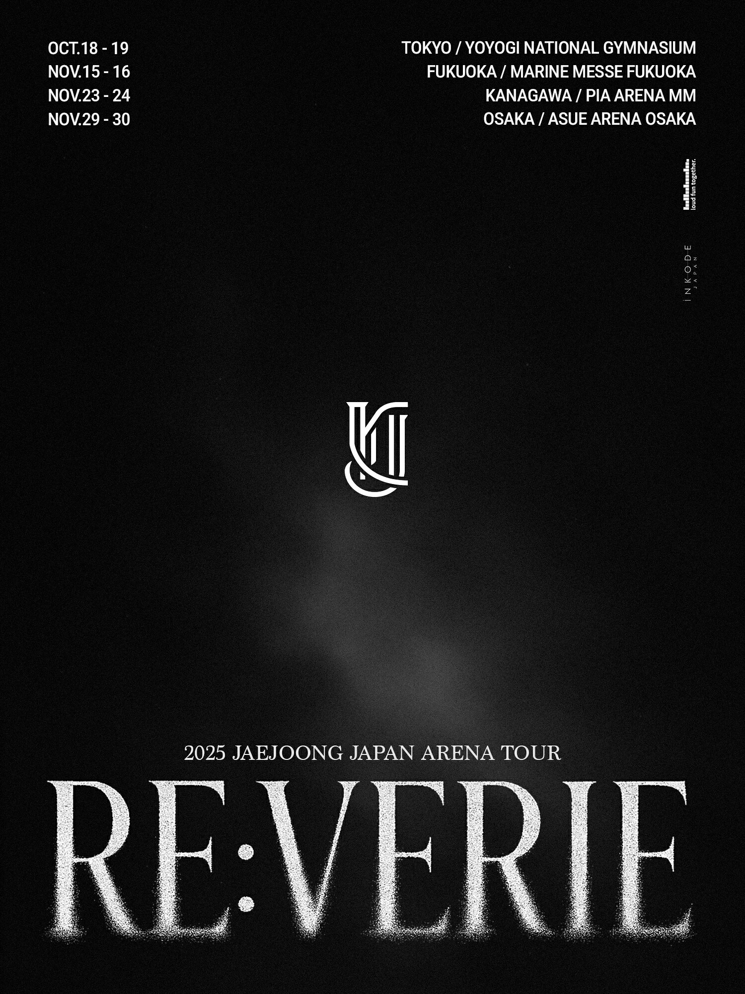 ジェジュン、日本アリーナツアー開催決定♪ 10月から4都市8公演