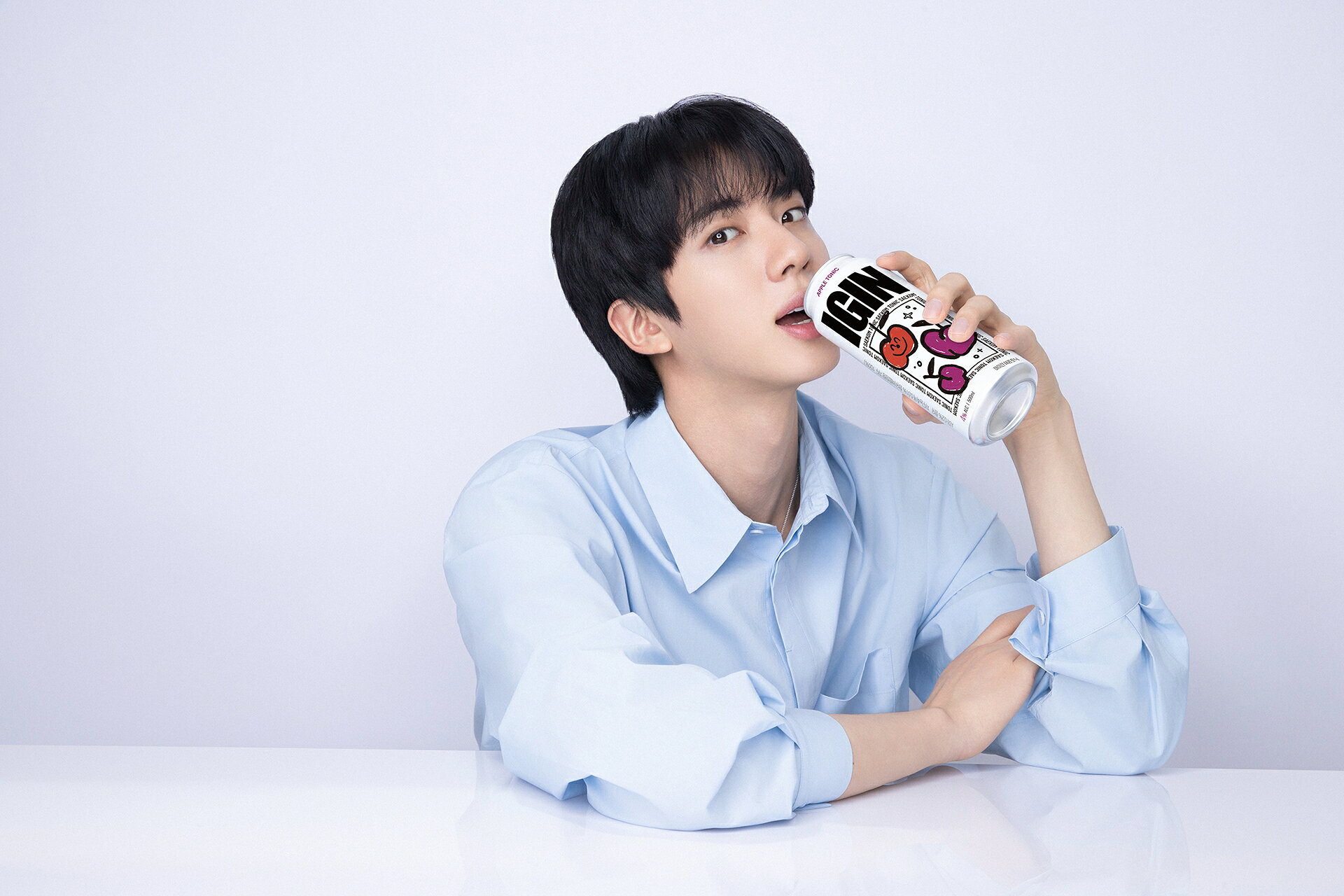 IGIN APPLE TONIC BTS JIN 3点セット② BTS・JINがアンバサダーを務める「IGIN」缶タイプがローソンで