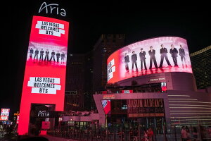 「BTS THE CITY ARIRANG - LAS VEGAS」の様子