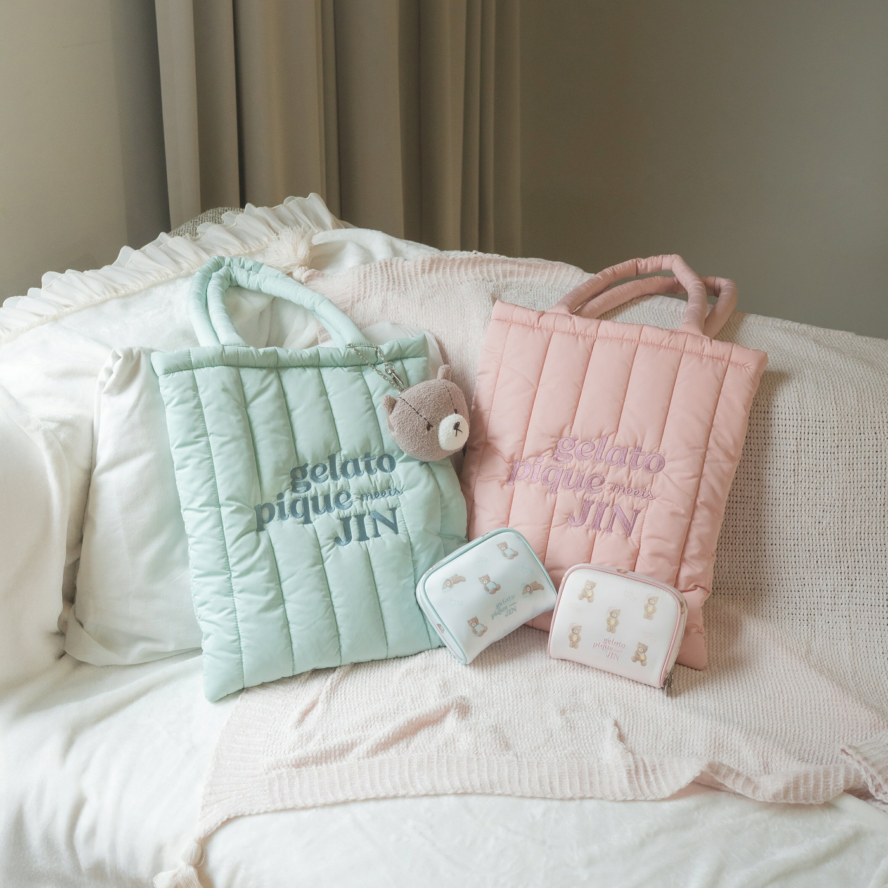 【新品】ジェラピケBTSコラボ♡ピンクカーディガン♡Ｍ〜Ｌ♡おまけ付き ジェラピケ BTSコラボカーディガン ピンク S―M - メルカリ