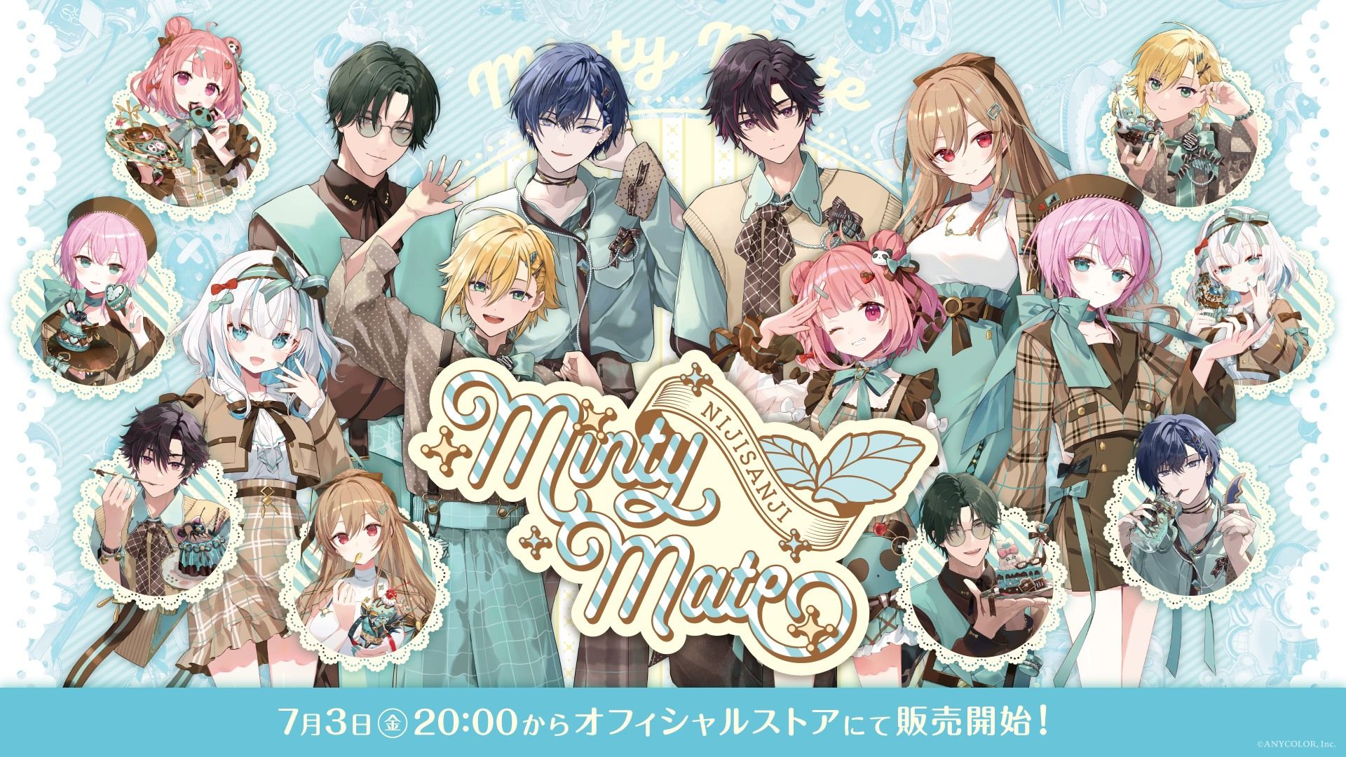 にじさんじ「Minty Mate」グッズ登場！ アクスタやチェキ風カード