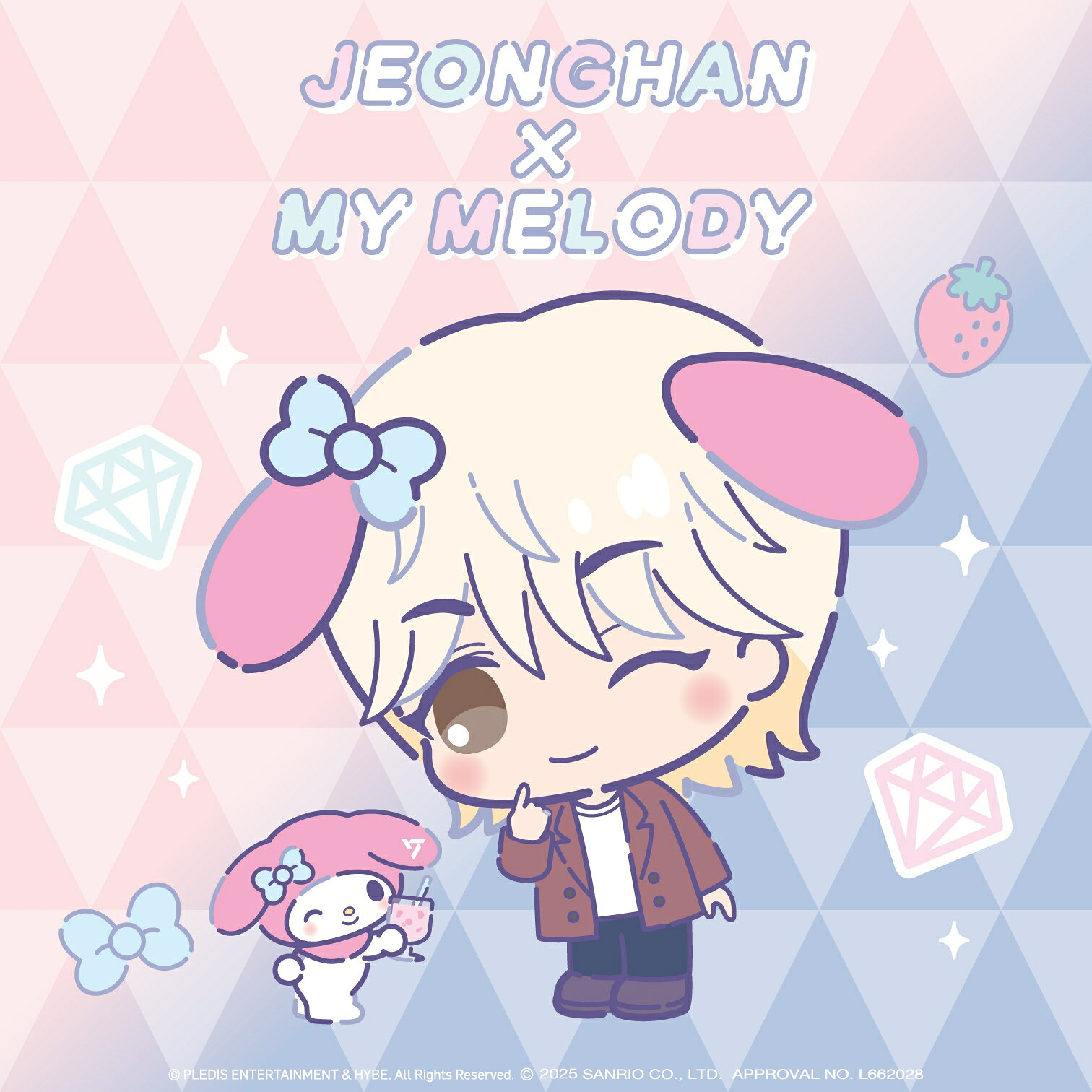 SEVENTEEN×サンリオコラボ♡ メンバーとキャラクターのペア