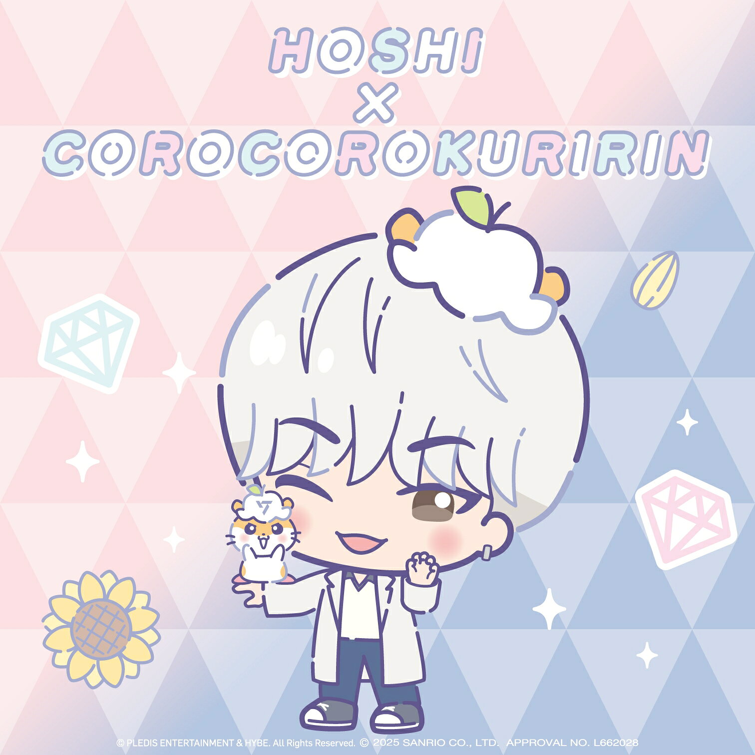SEVENTEEN×サンリオコラボ♡ メンバーとキャラクターのペア