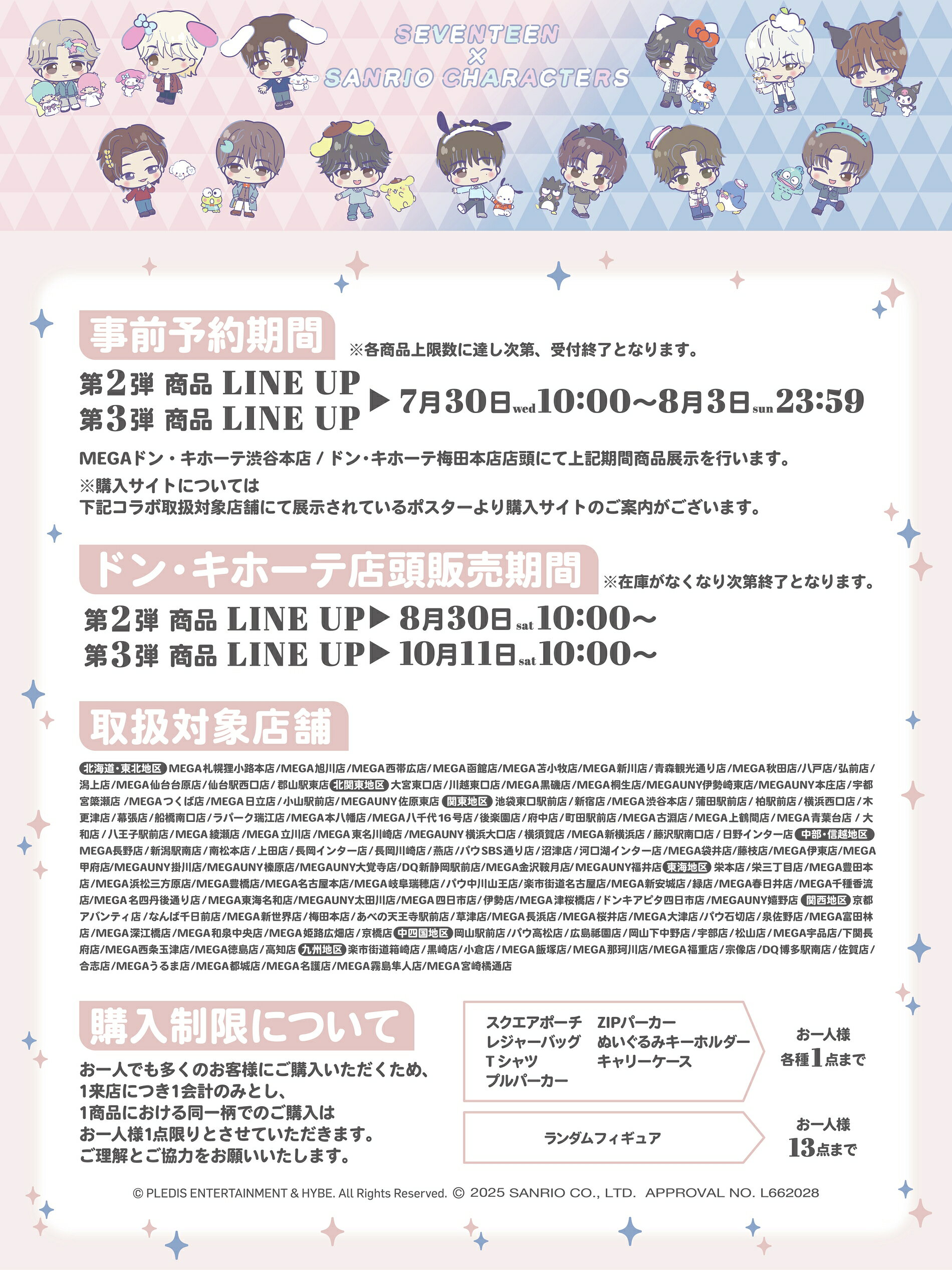 セブチ SEVENTEEN サンリオ ジョンハン 3点　セット SEVENTEEN×サンリオコラボ、第2弾、第3弾の事前予約スタート