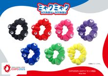 ミャクミャク　ぬいぐるみブレスレット　推しカラー　7種コンプリートセット 推しカラー”のミャクミャクとお出かけ♪ 7種のぬいぐるみブレスレット